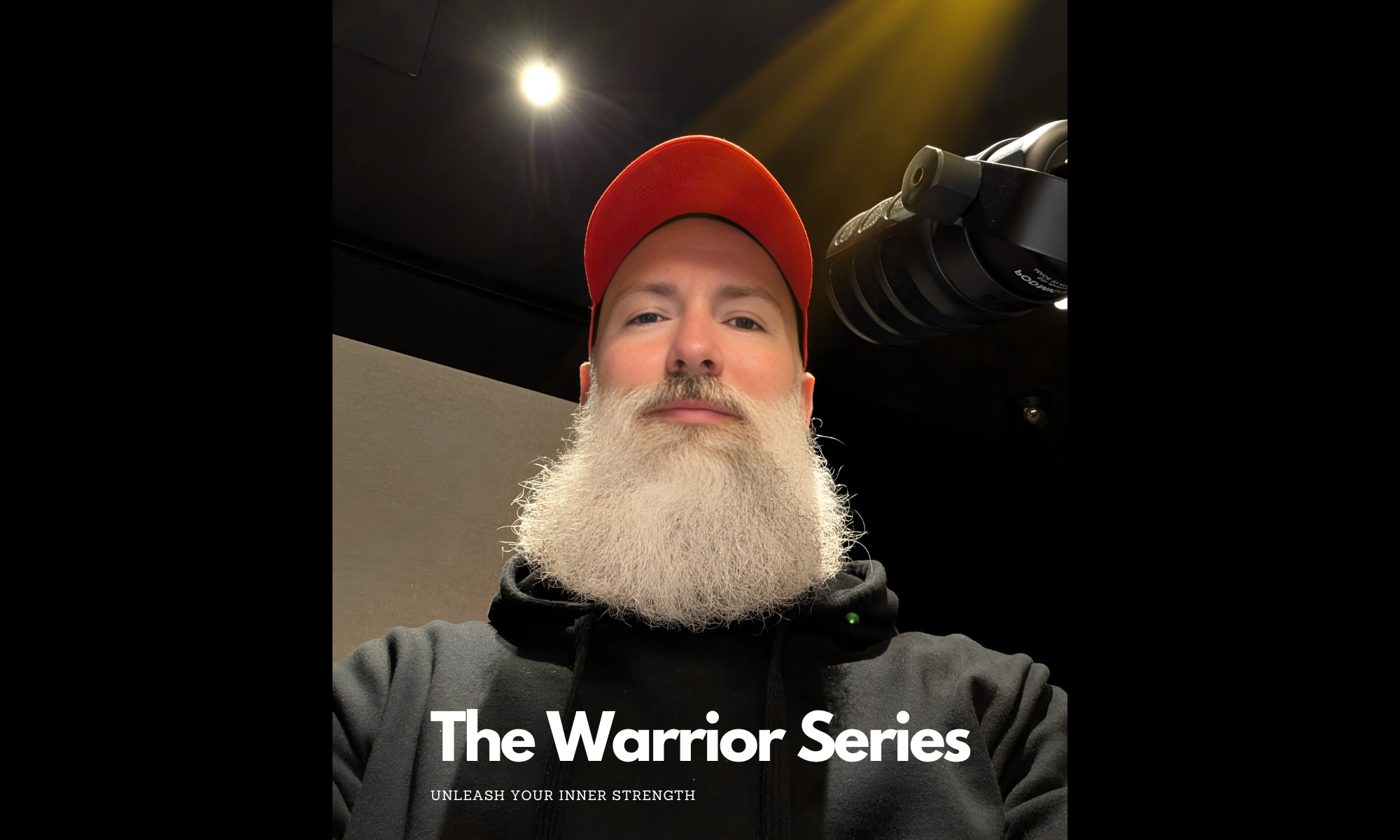 Phil Jessé, Recording the Warrior Series Podcast on a Rode PodMic USB and Rode DS2 Desktop Studio Arm